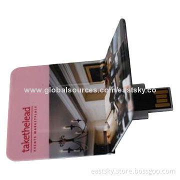 Folding Name Card USB, Logo Imprint and Advertisement Data Preloading are Warmly Welcomed